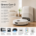 Roborock Qrevo Curv 2 Flow Roller Mop Robot Vacuum With Multifunctional Dock