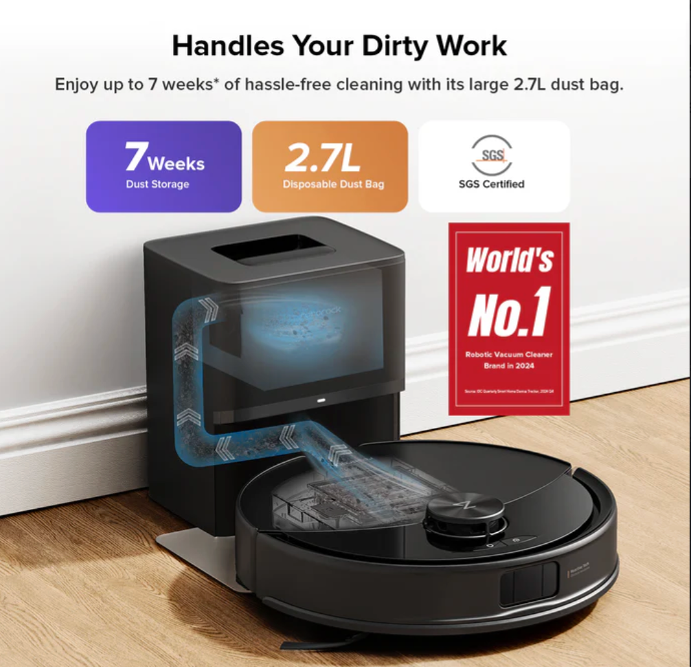 Roborock Q10 S5+Robot Vacuum and Mop WITH auto-Empty Dock