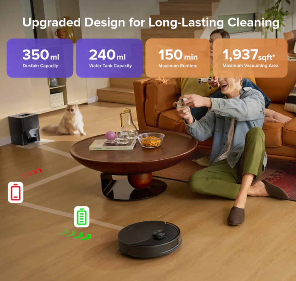 Roborock Q10 S5+Robot Vacuum and Mop WITH auto-Empty Dock